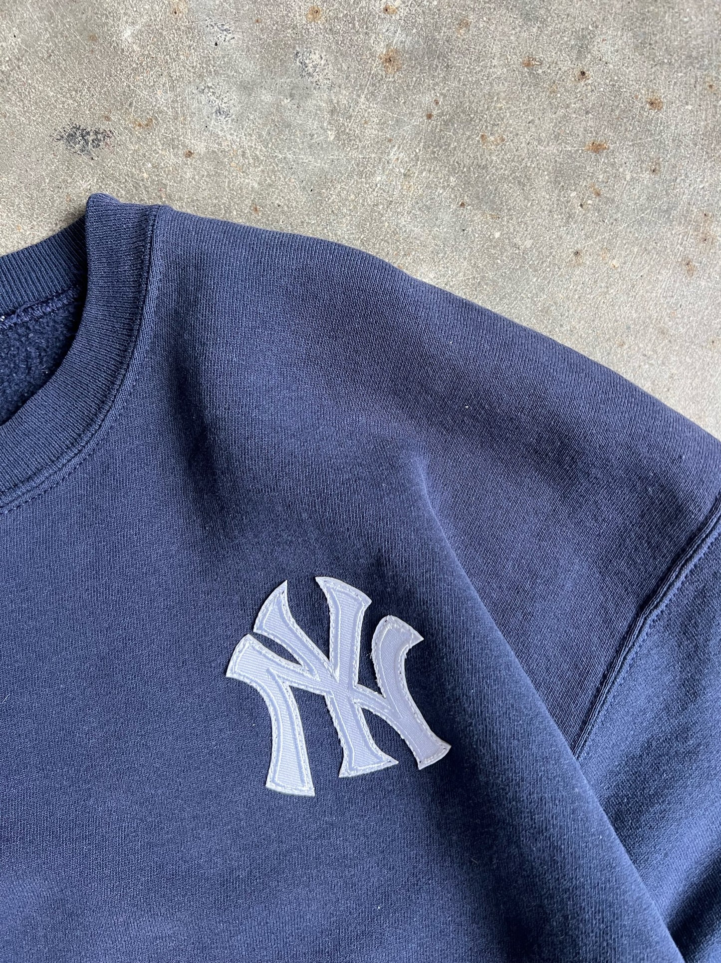 Vintage Navy Yankees Crew - XL