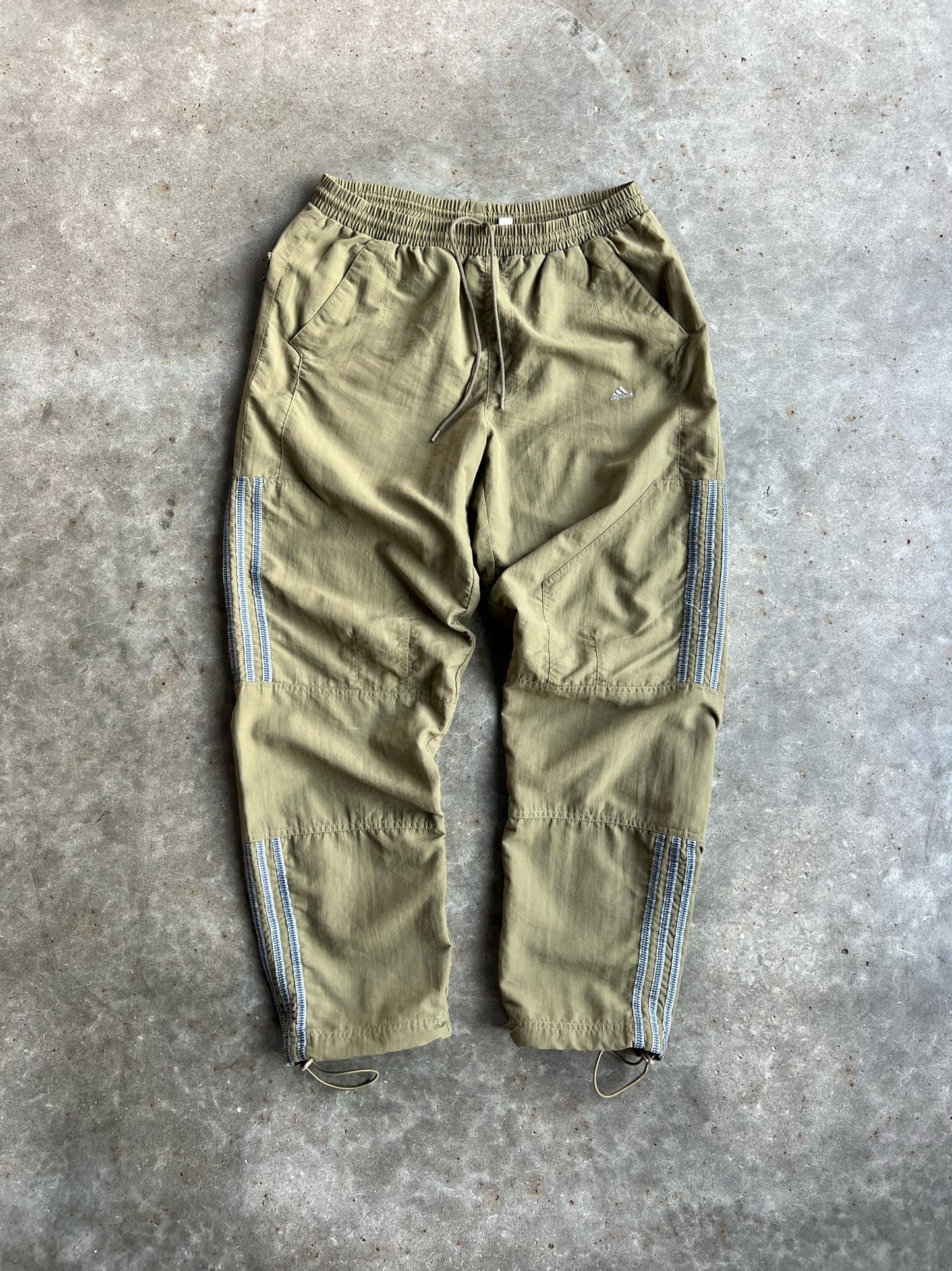 Vintage Olive Adidas Track Pants - S