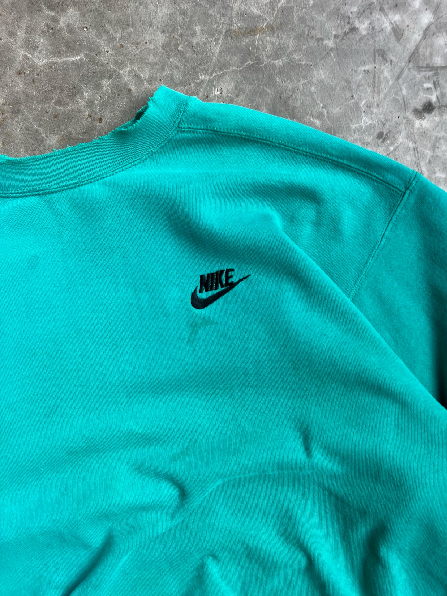 Vintage 90s Teal Nike Crew - M