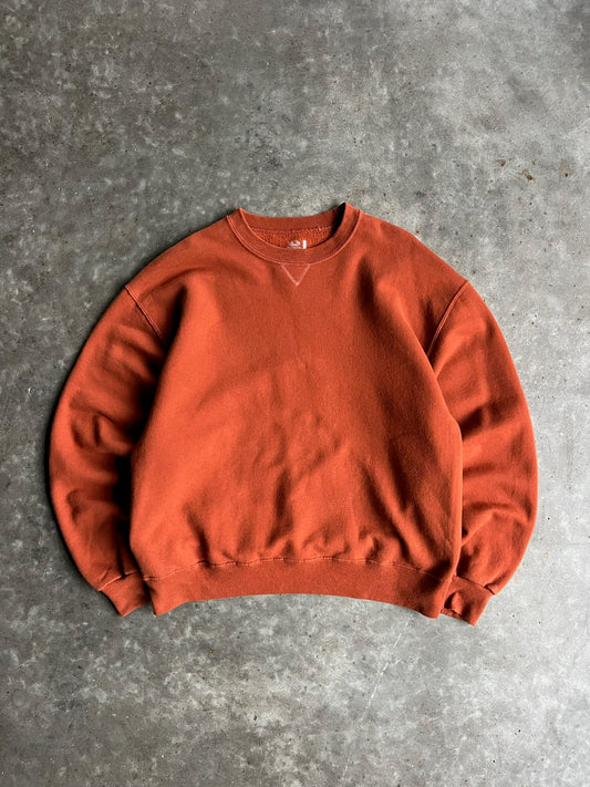 Burnt Orange Blank Crew - L