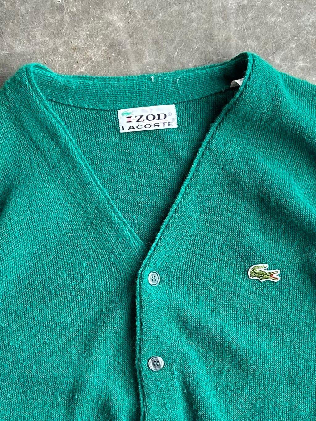 Vintage Izod Lacoste Cardigan - L