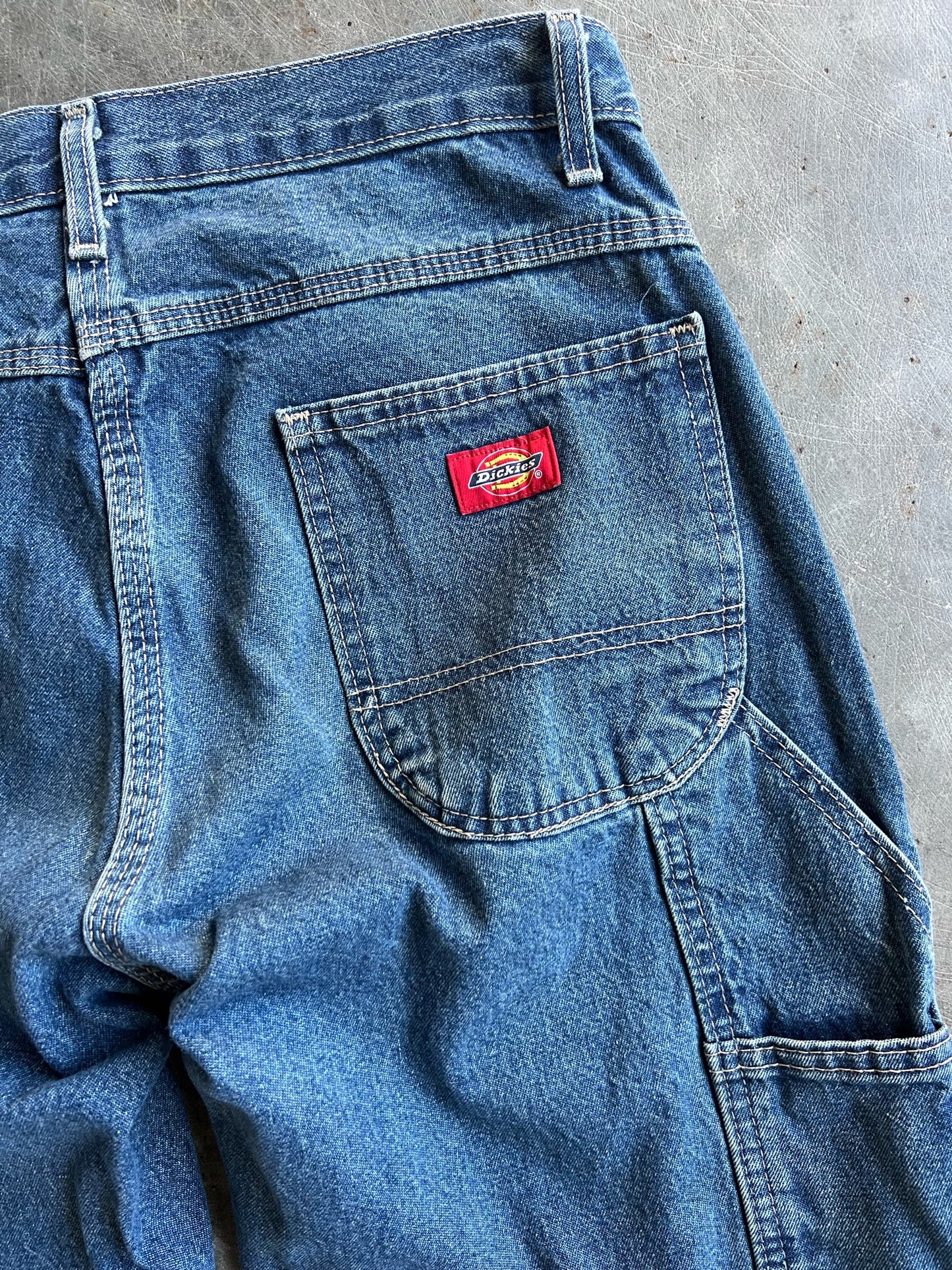 Vintage Dark Wash Dickies Carpenter Pants - 32