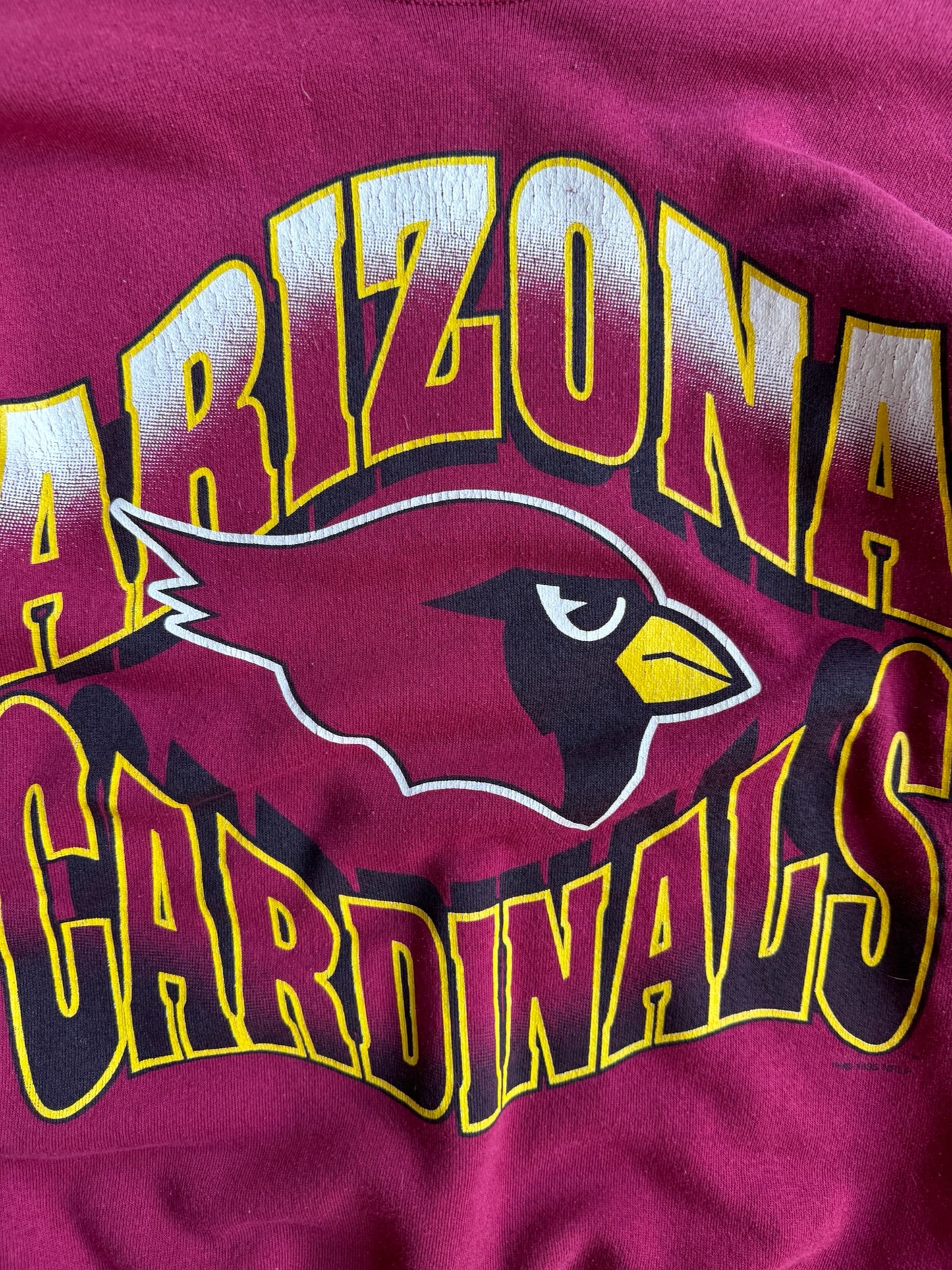 Vintage Arizona Cardinals Maroon Crew - L