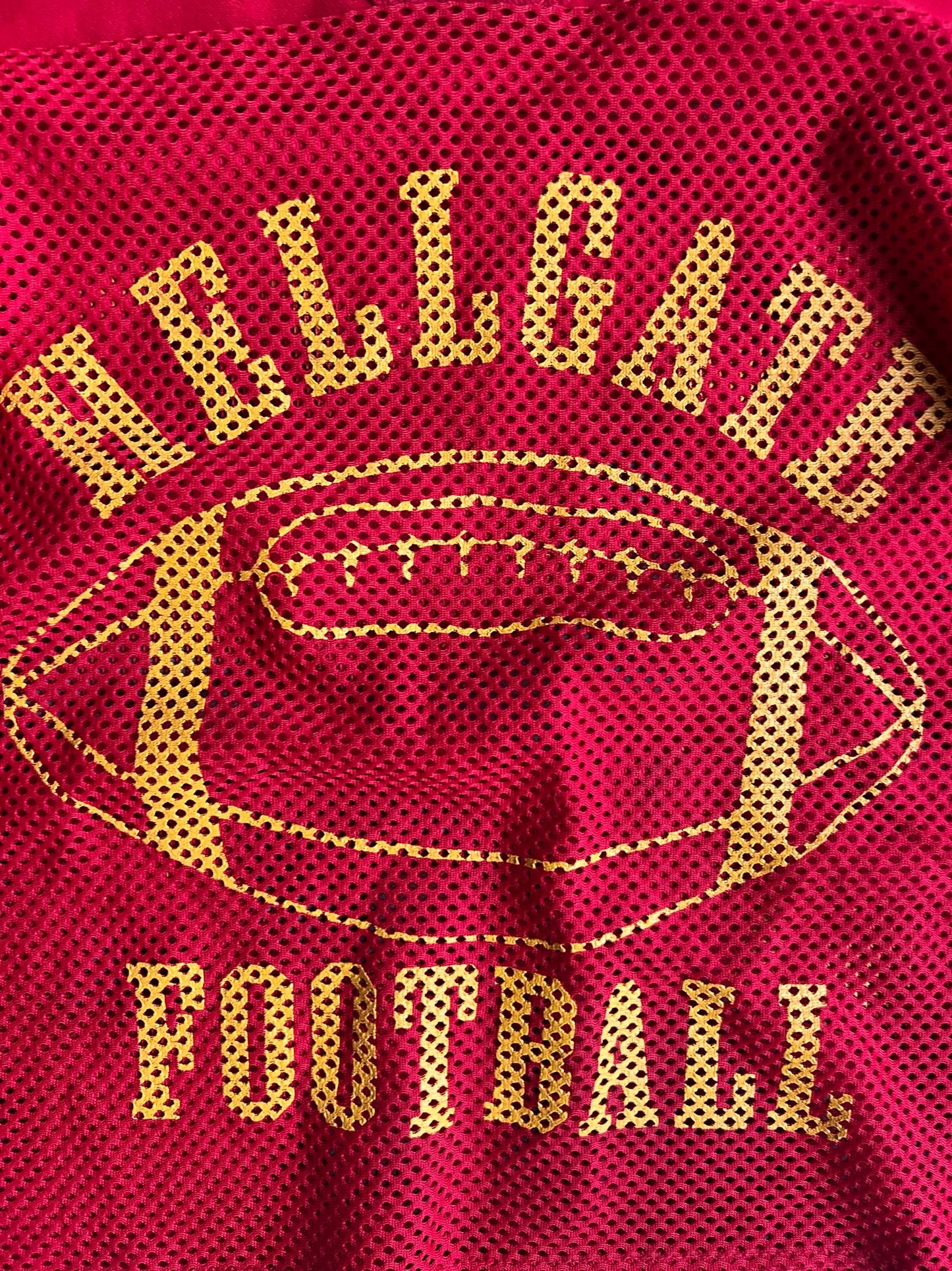 Vintage Red Mesh Hellgate Football Russell Jersey - XL