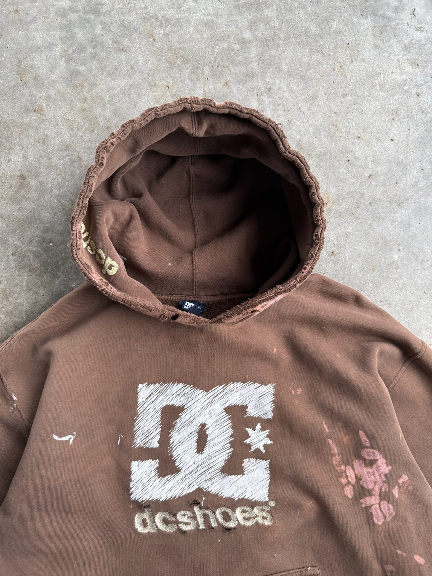 Vintage Brown DC Shoes Hoodie - M