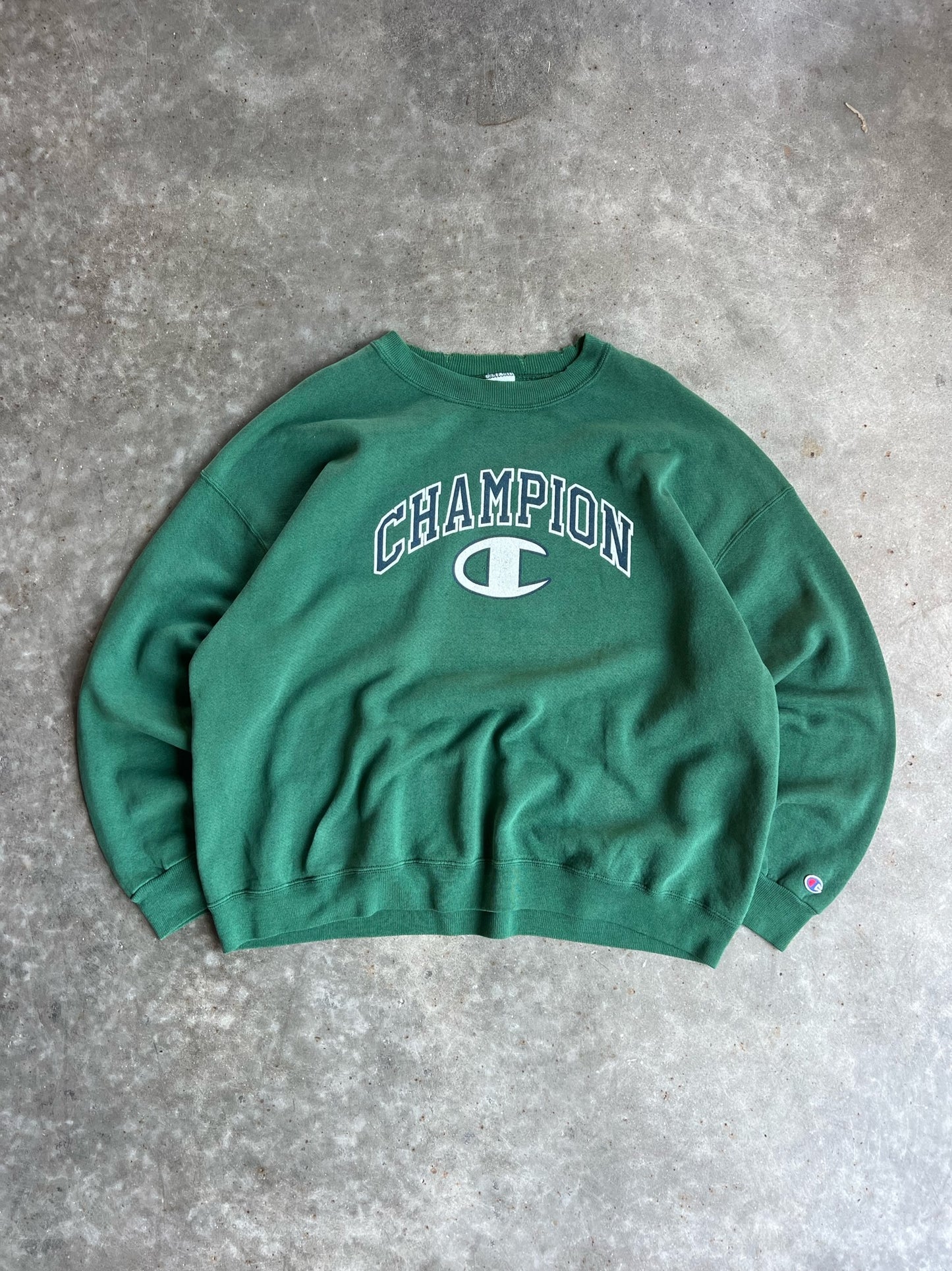 Vintage Green Champion Crew - XXL