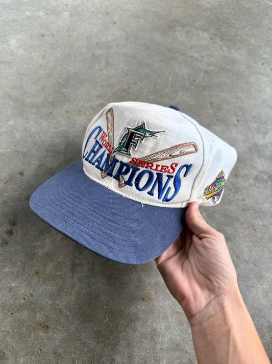 Vintage Champion World Series Snapback Hat