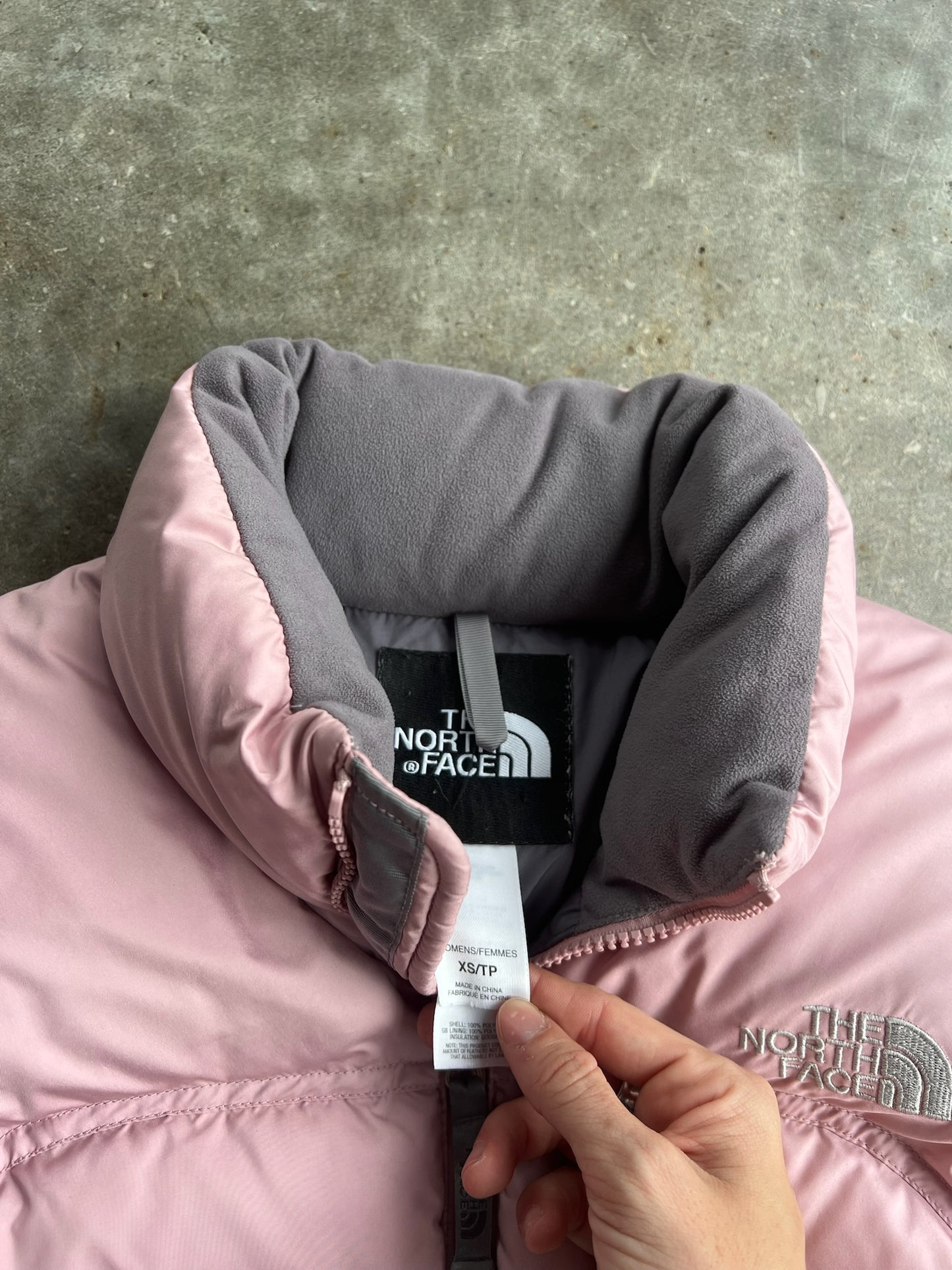 Vintage Baby Pink North Face Puffer Jacket - XS