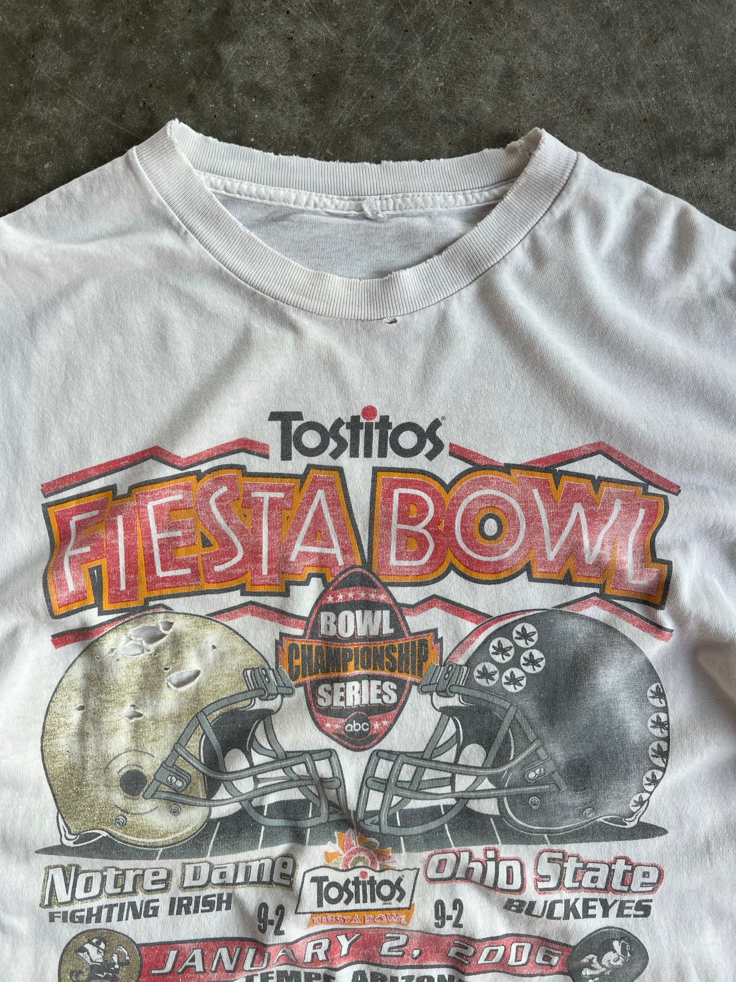 Vintage Tostitos Notre Dame VS Ohio State Fiesta Bowl Shirt - L