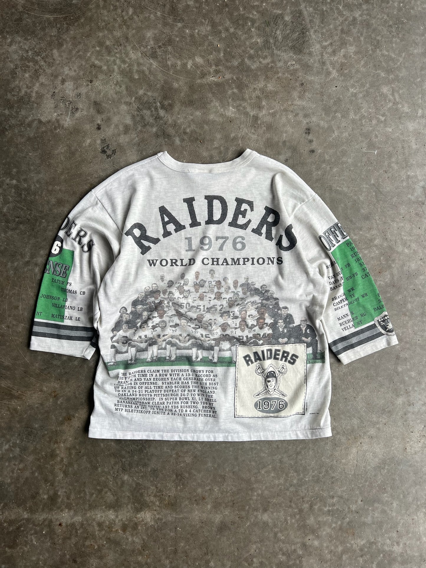 Vintage 1976 Raiders Long Gone Shirt - L