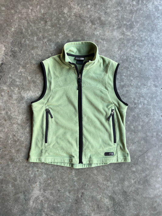 Vintage Sage Green Recreational Equipment Fleece Vest - M