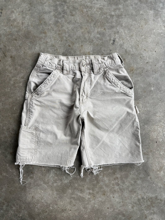 Vintage Beige Carhartt Carpenter Shorts - 25