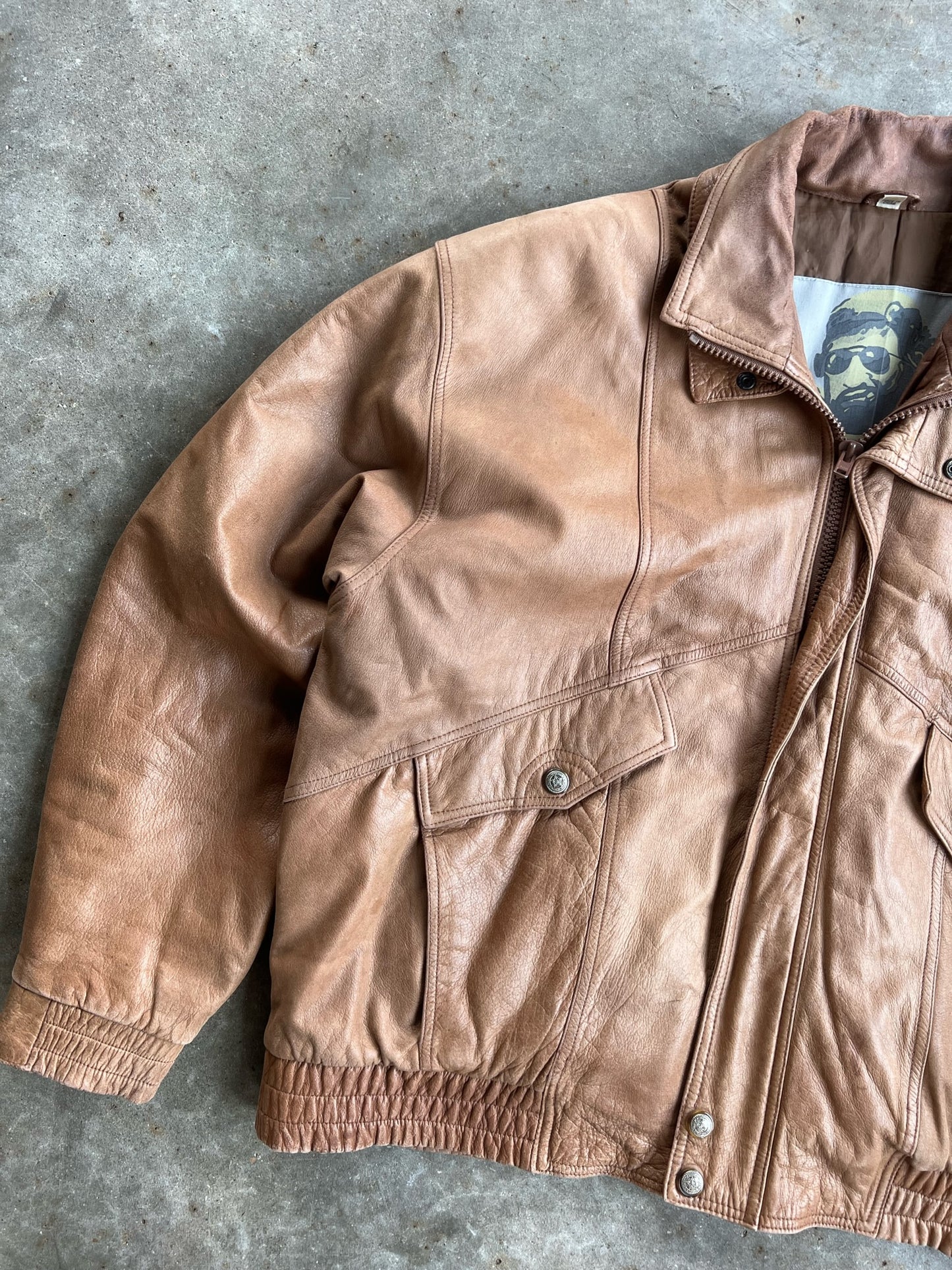 Vintage Leather Jacket - XL