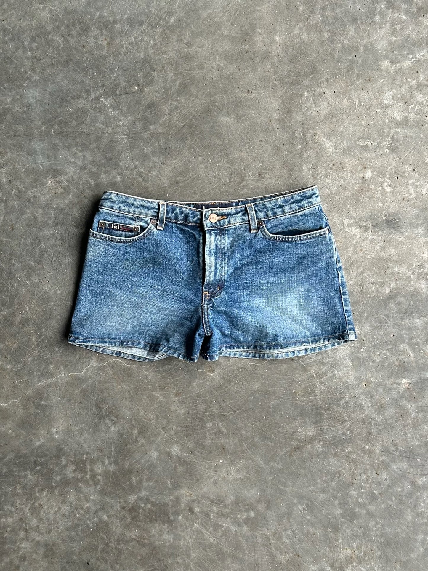 Vintage Medium Wash L.e.i. Micro Denim Shorts - 30