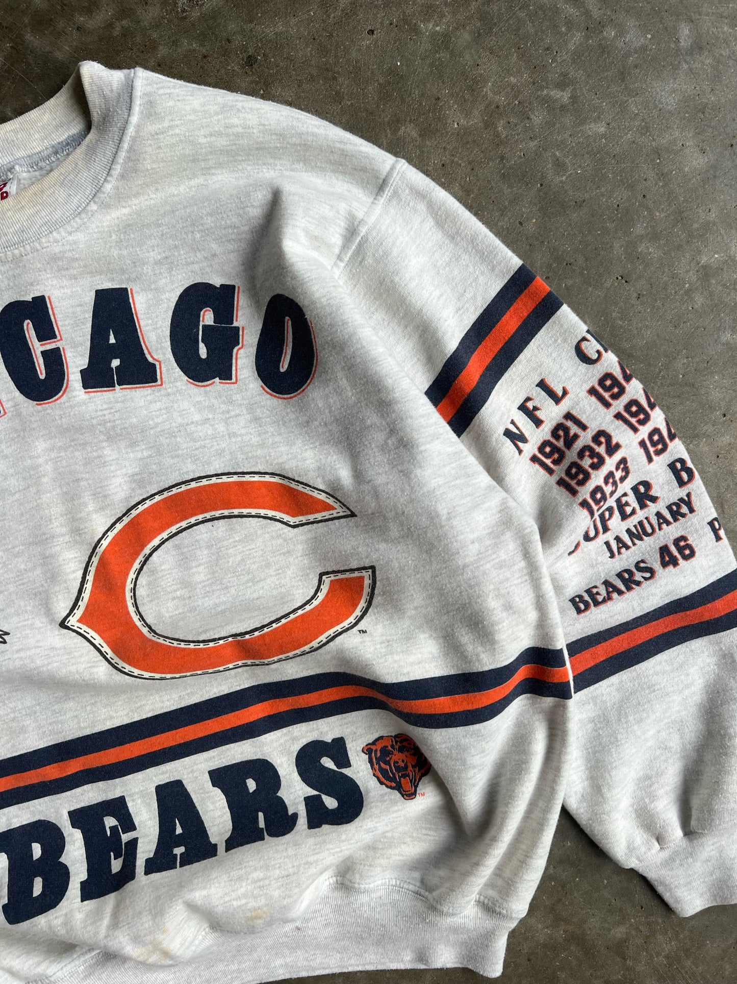 Vintage Chicago Bears Long Gone Crew - XL