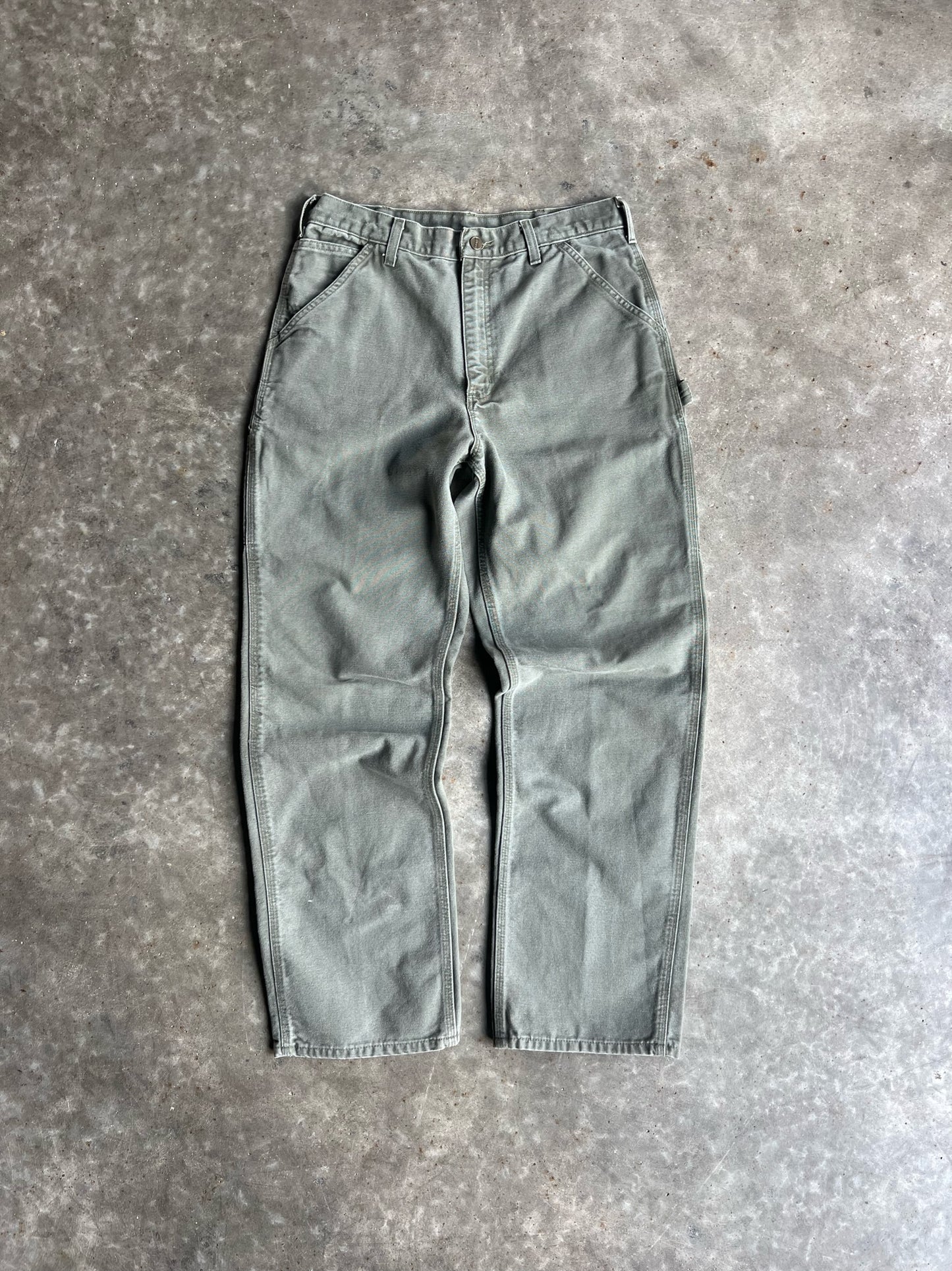 Vintage Green Carhartt Carpenter Pants - 32