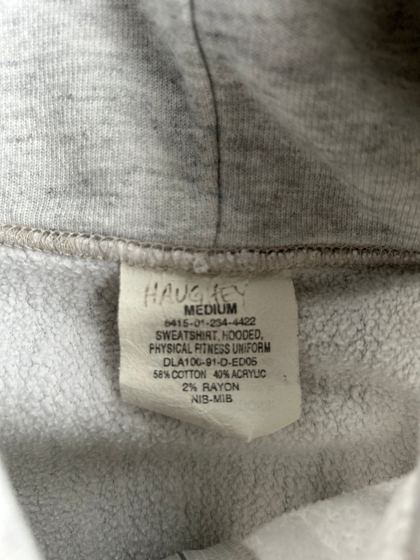 Vintage Grey Army Zip Up - M