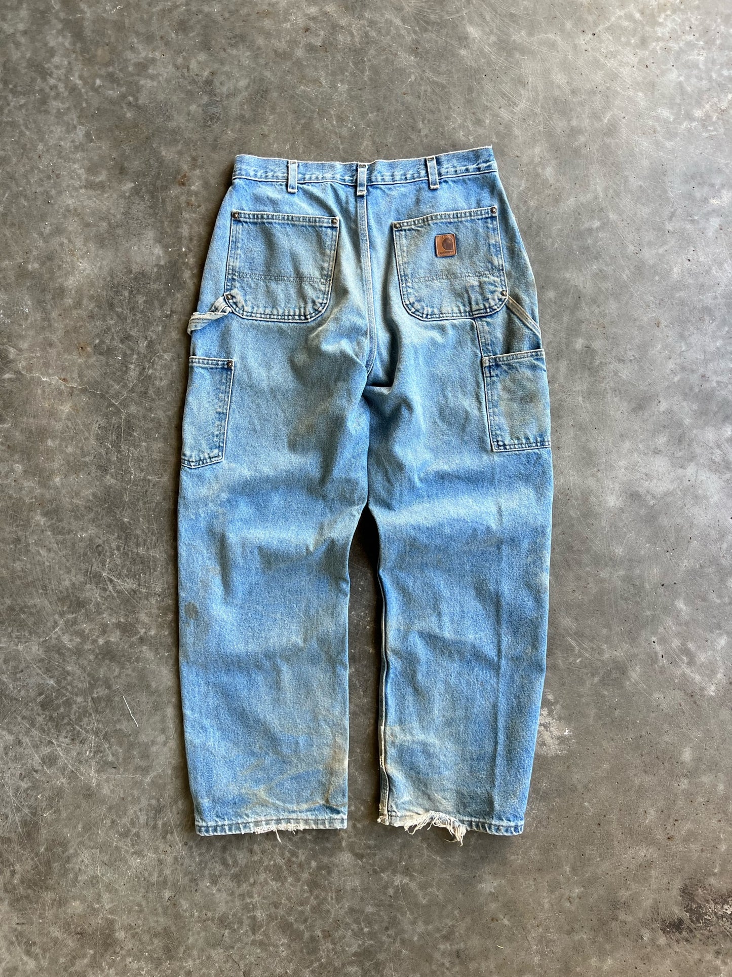 Vintage Faded Carhartt Double Knee Pants - 32