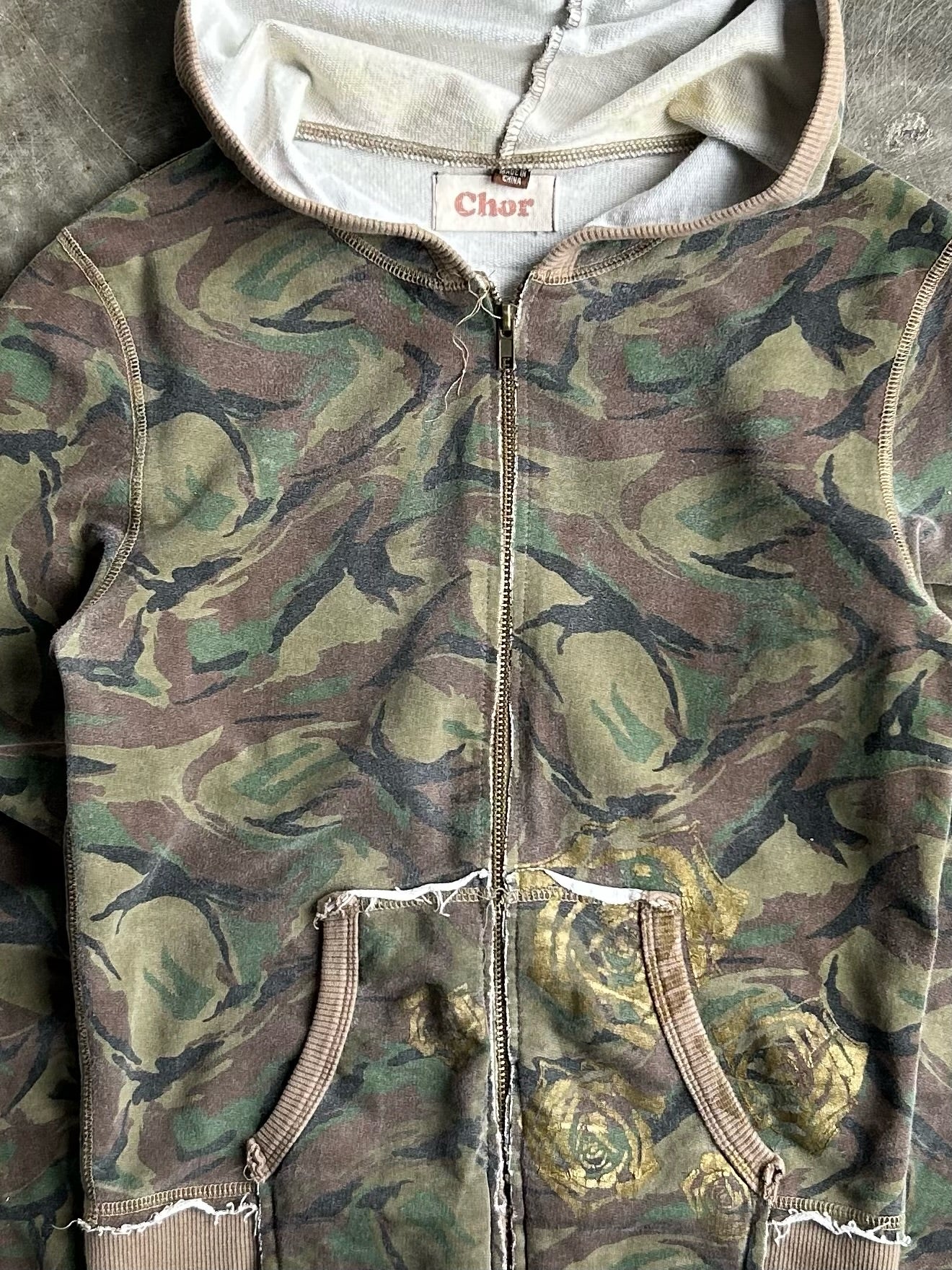 Vintage Chor Camo Zip - S