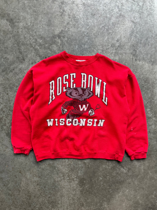 Vintage Wisconsin Rose Bowl Crew - XL