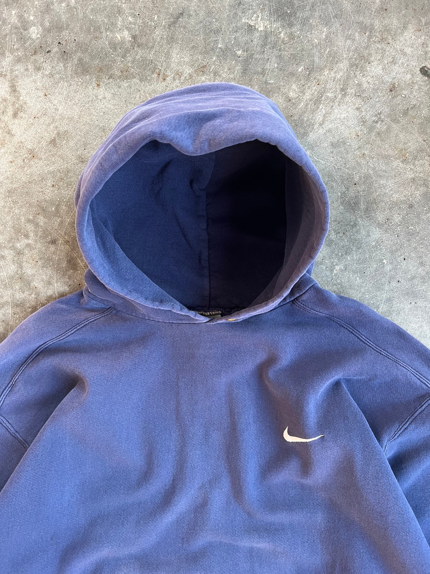 Vintage 90s Blue Nike Hoodie - XL