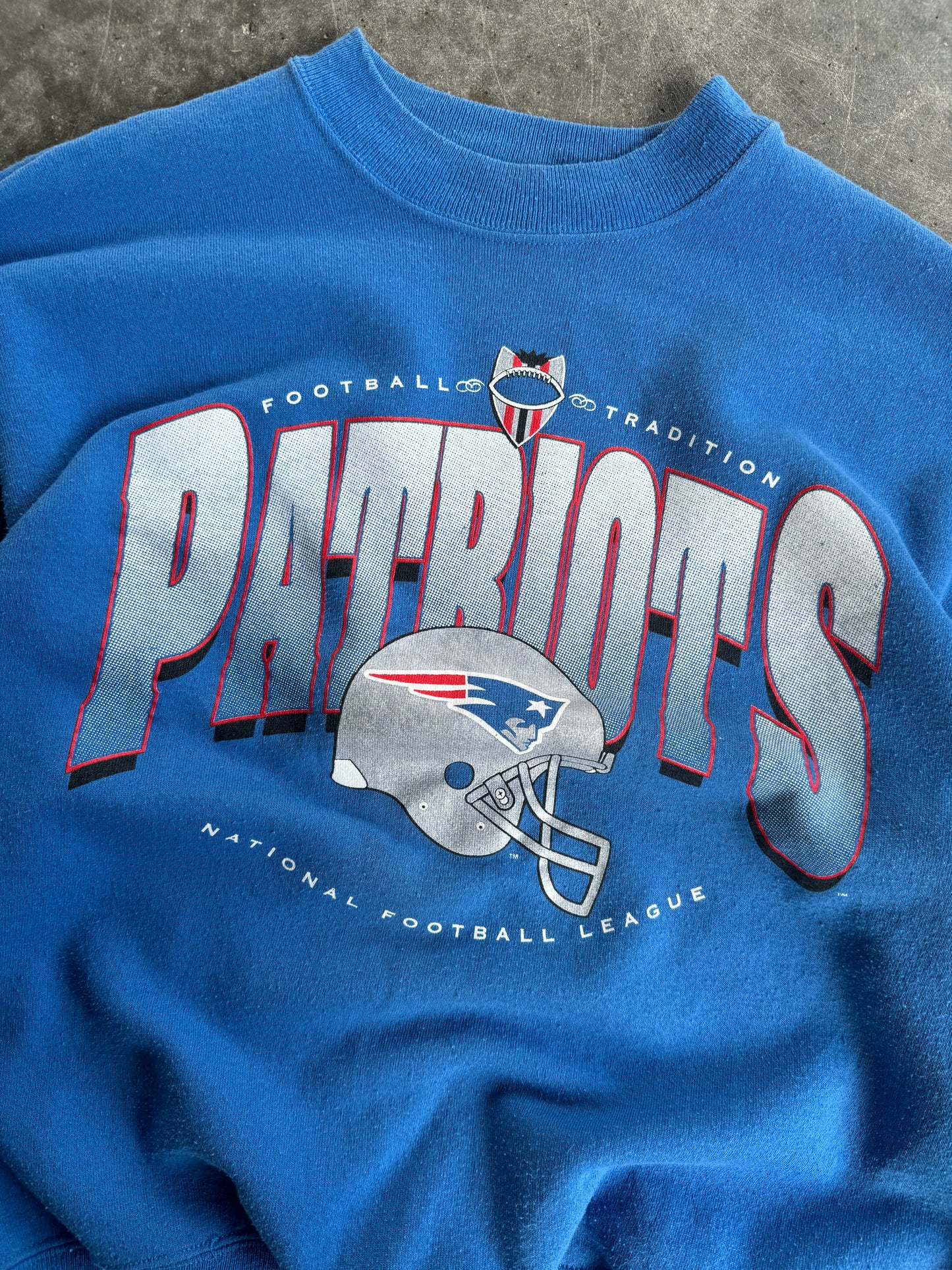 Vintage New England Patriots Crew - M