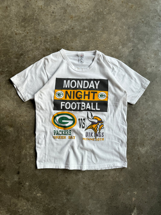 Vintage Monday Night Football Packers VS Vikings Shirt - L