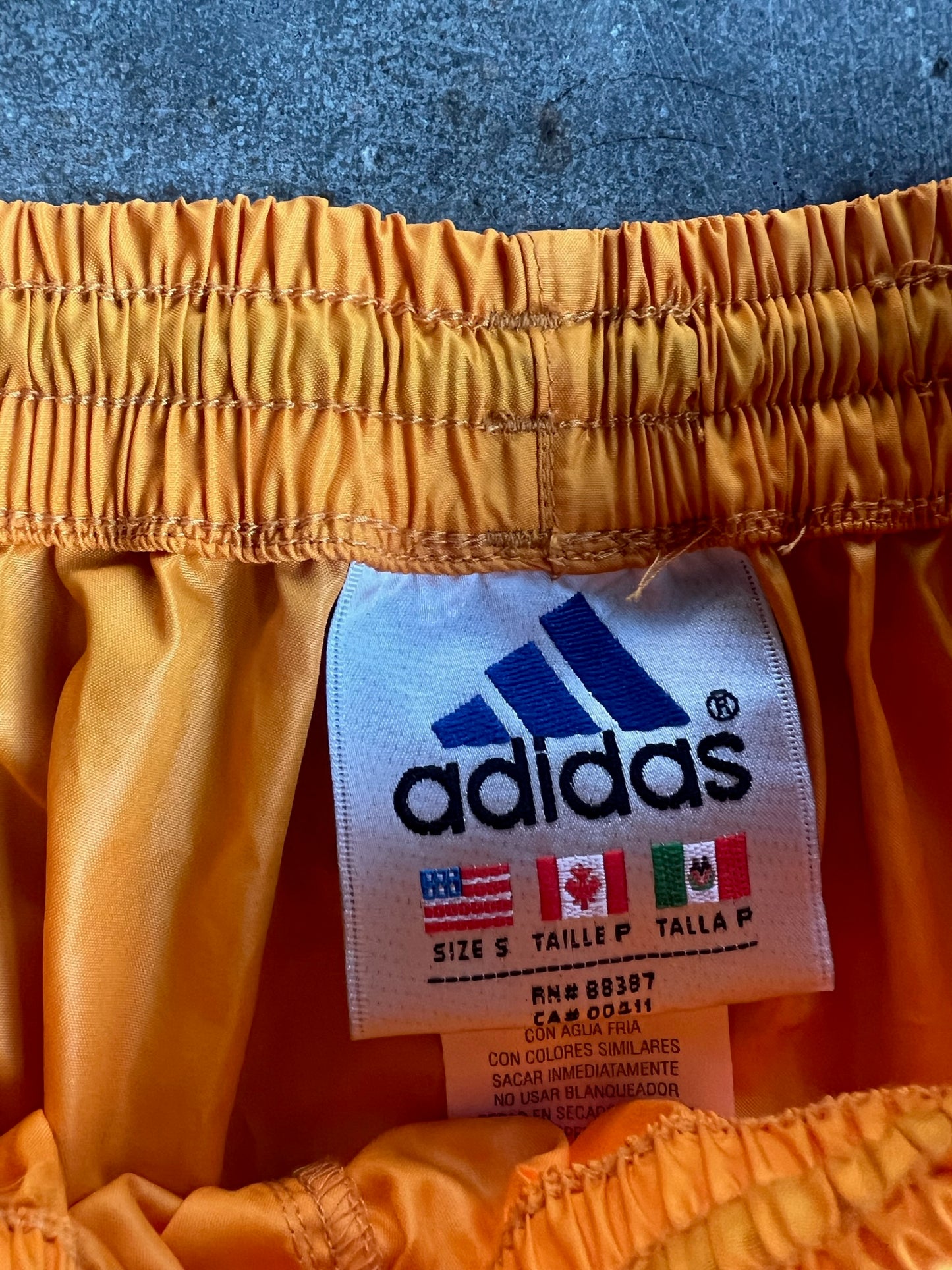 Vintage Yellow Adidas Track Pants - S