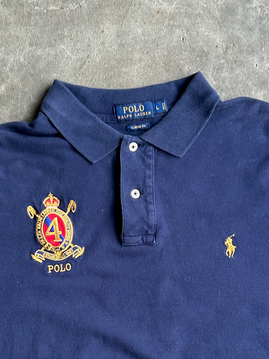 Vintage Faded Navy Ralph Lauren Polo - L