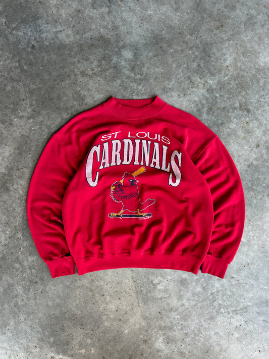 Vintage Faded Cardinals Crew - L