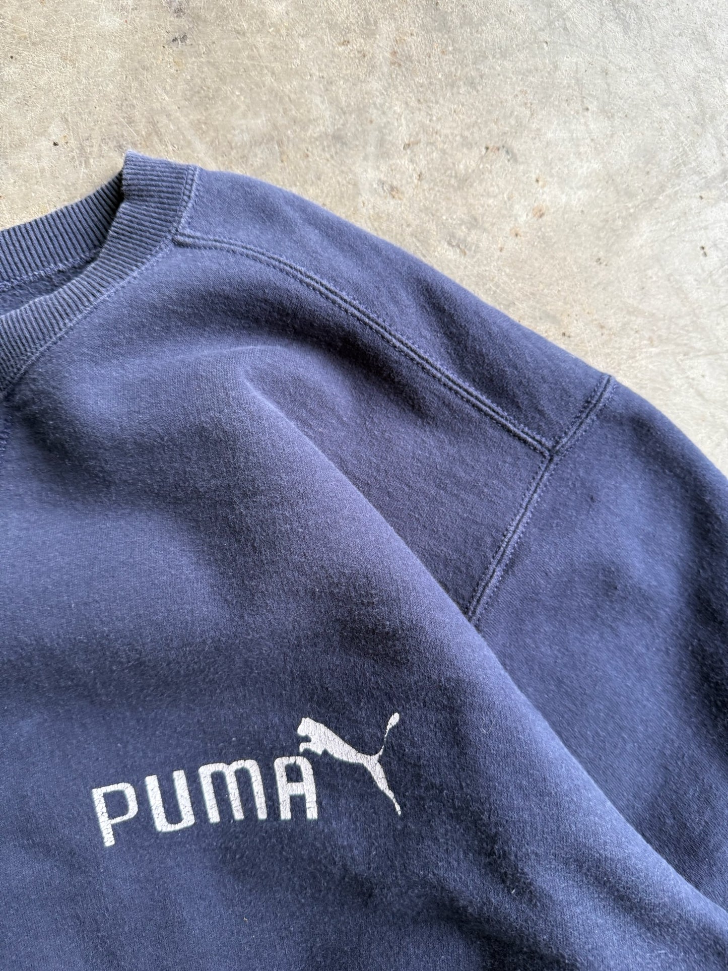 Vintage Navy Puma Crew - L