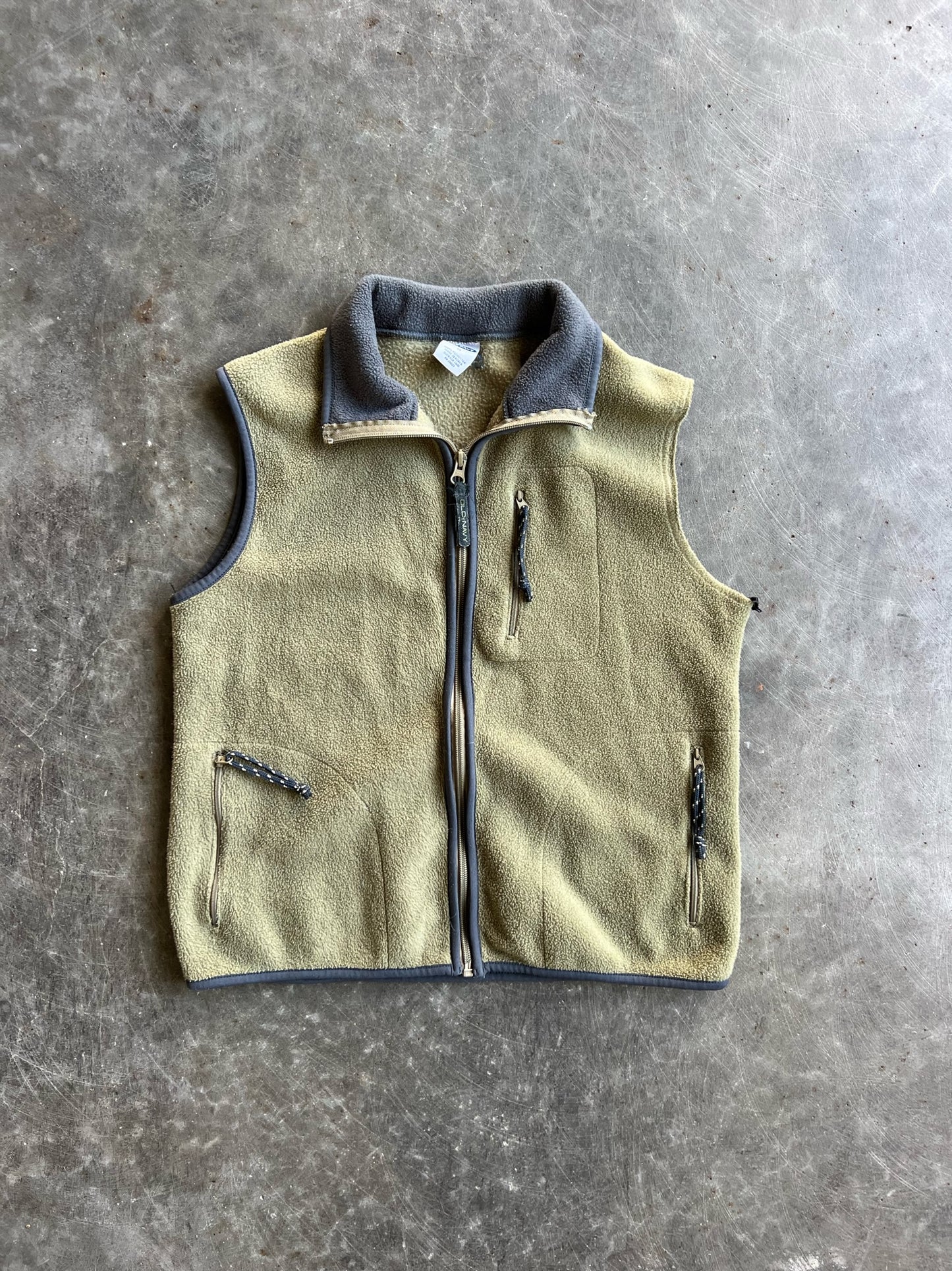 Olive Green Fleece Old Navy Vest - M