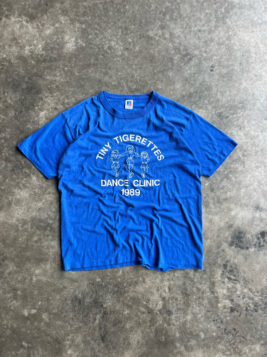 Vintage 1989 Tiny Tigerettes Dance Clinic Shirt - L