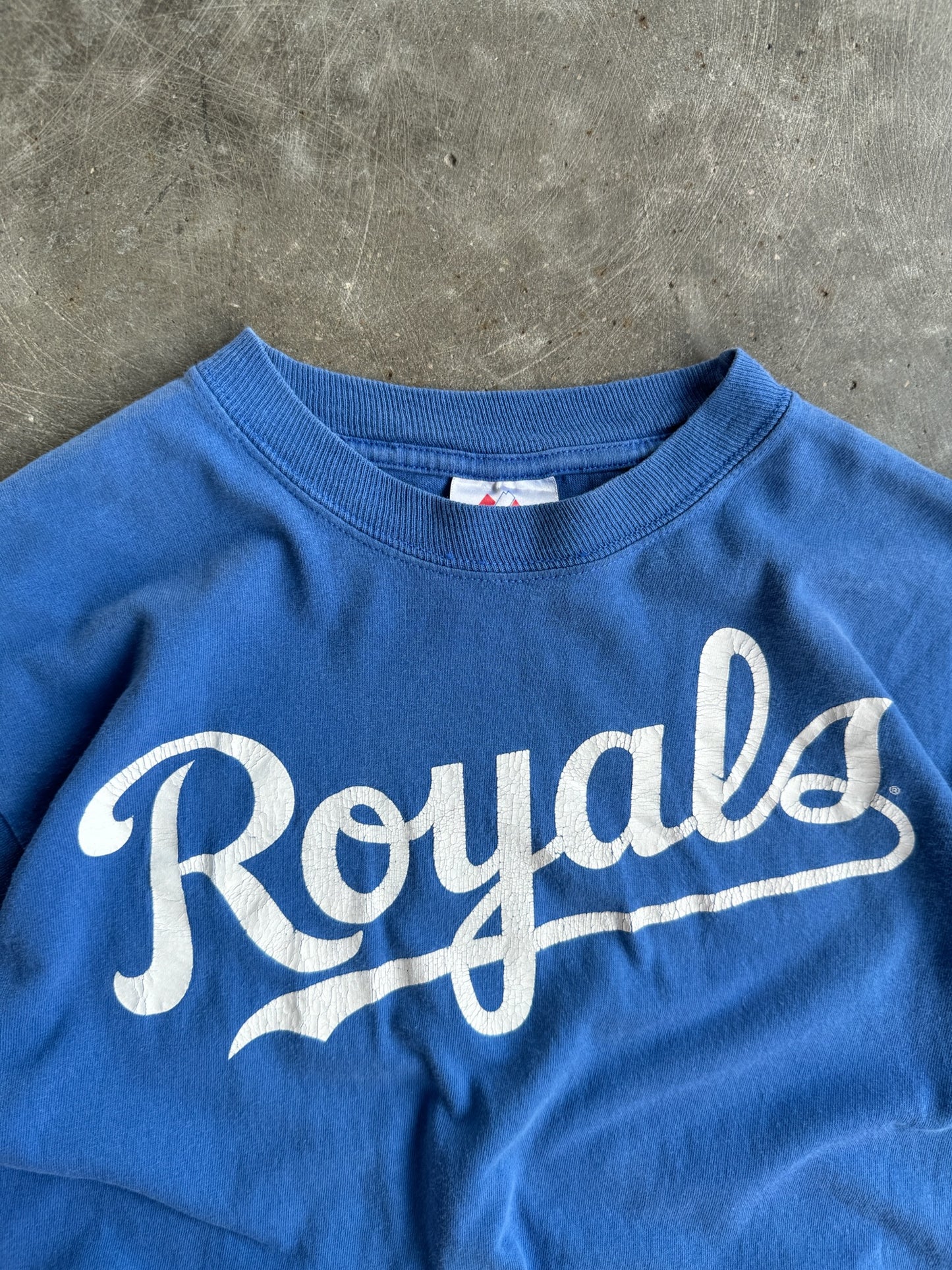 Vintage Blue Kansas City Royals Shirt - L