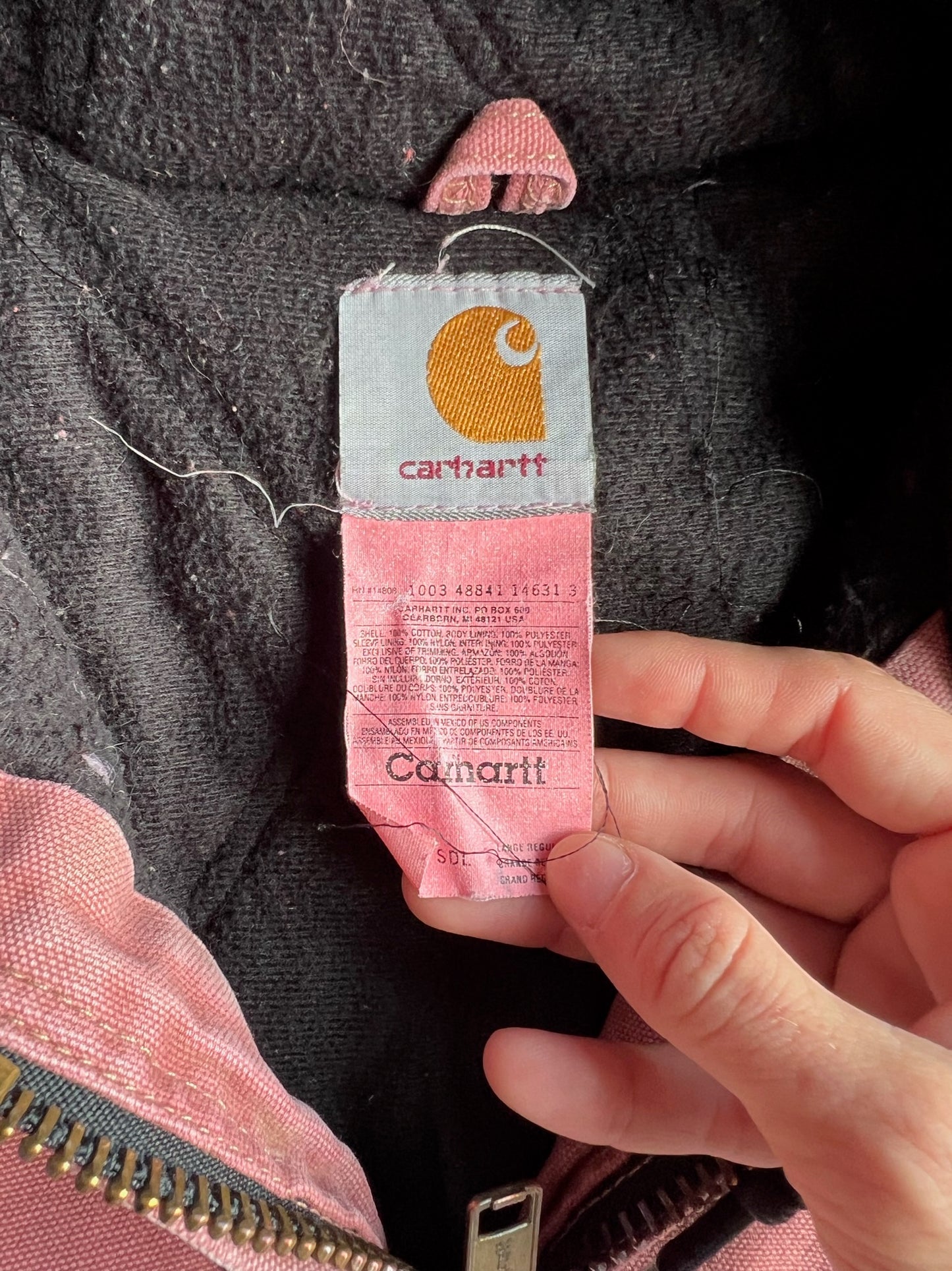 Vintage Dyed Dusty Rose Pink Carhartt Jacket - L