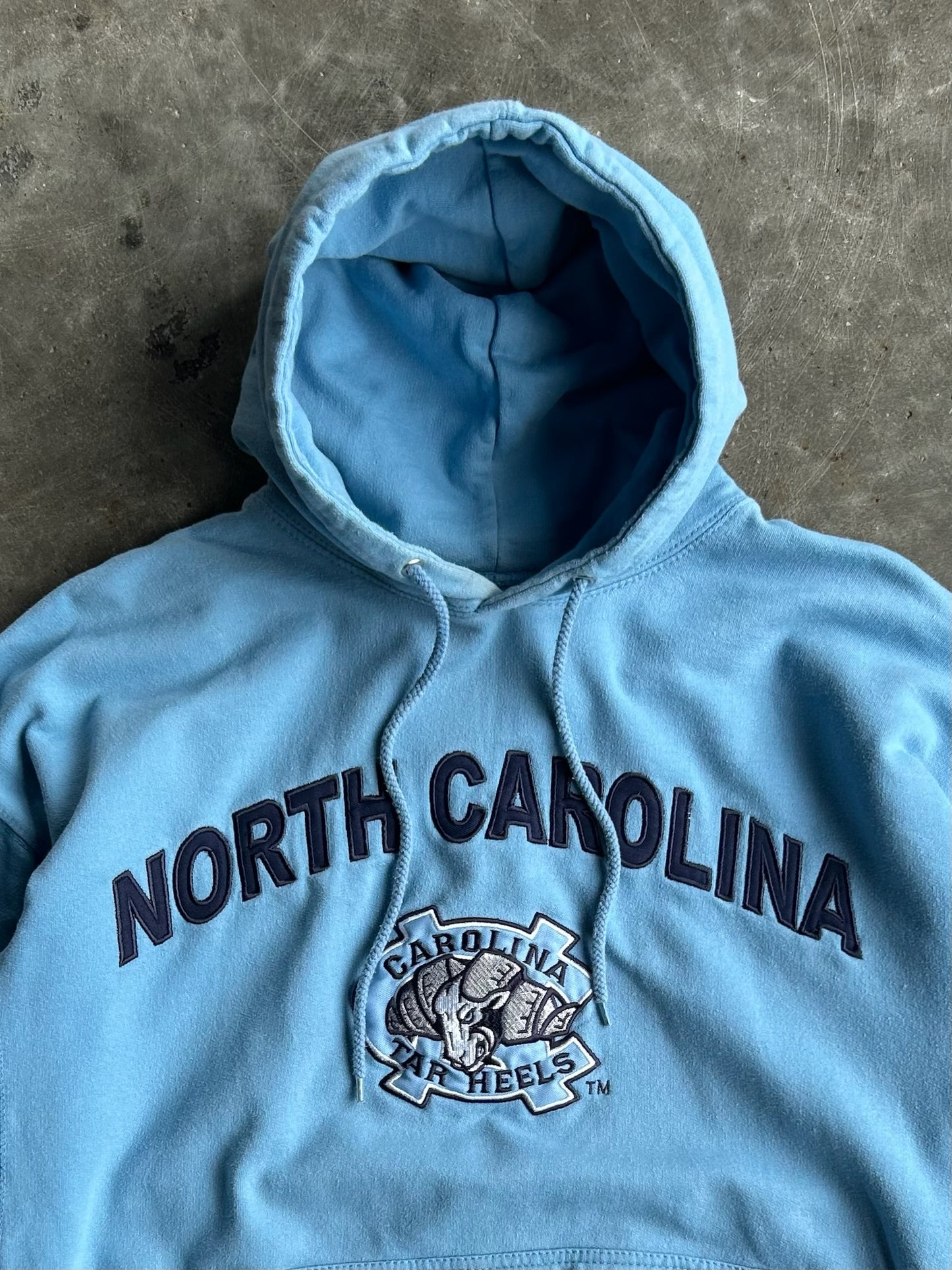 Vintage Baby Blue Carolina Tar Heels Hoodie - XL