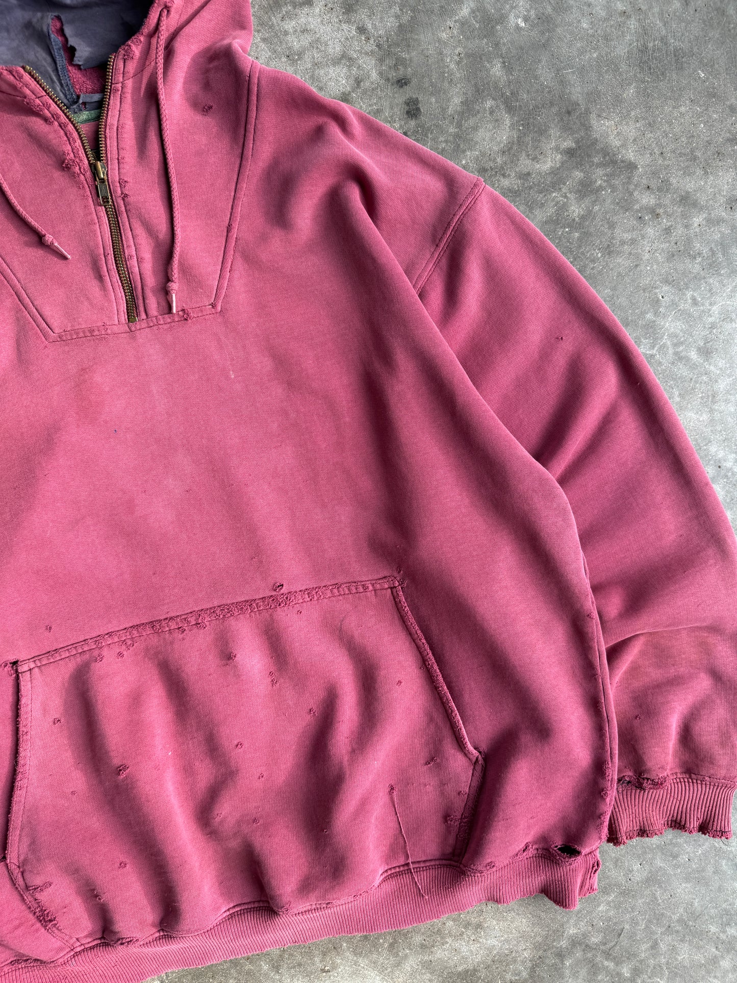 Vintage Eddie Bauer Quarter Zip Hoodie - M