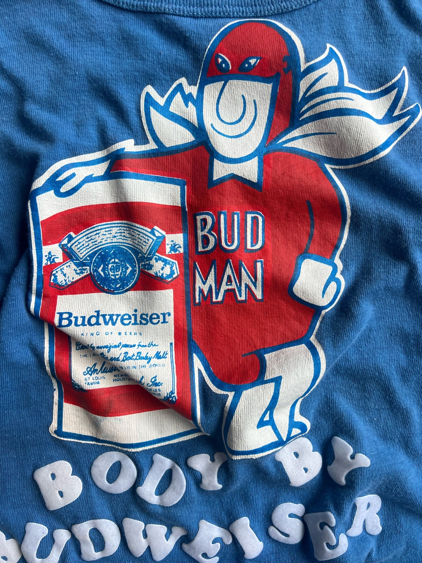 Vintage Bud Man Body By Budweiser Shirt - S