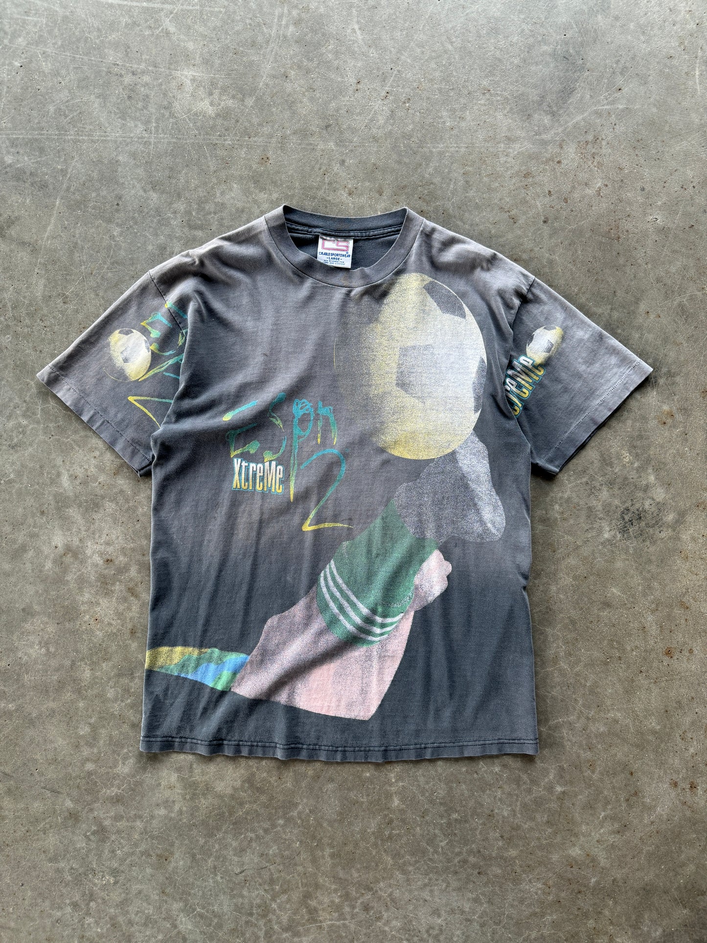 Vintage Single Stitch ESPN 2 Extreme Soccer Shirt - L
