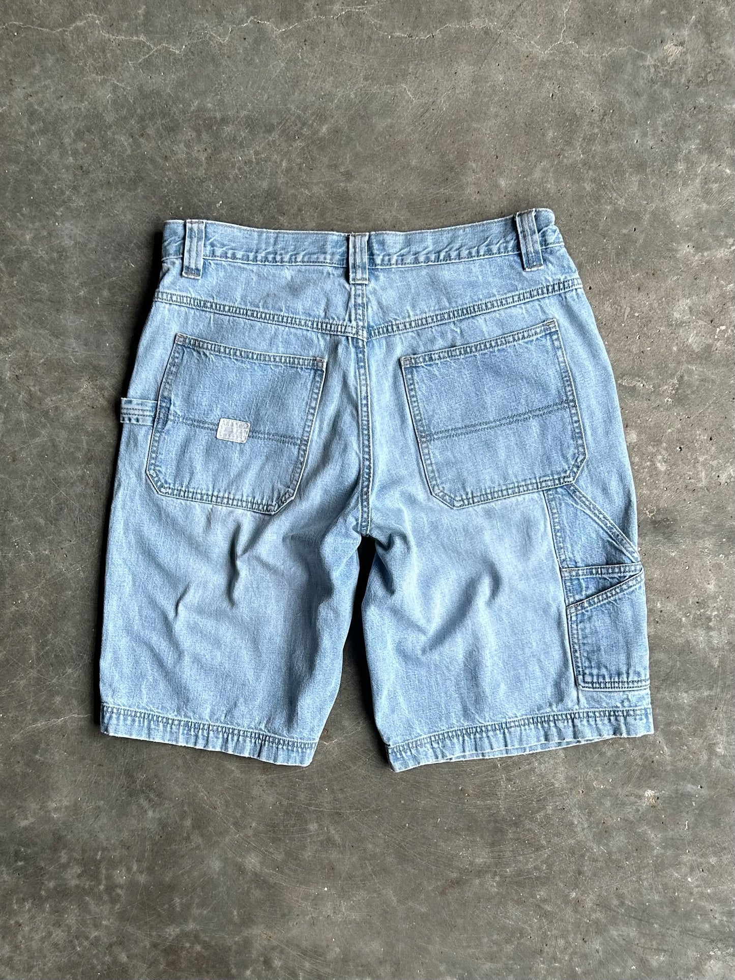 Vintage Light Wash Old Navy Denim Carpenter Shorts - 32