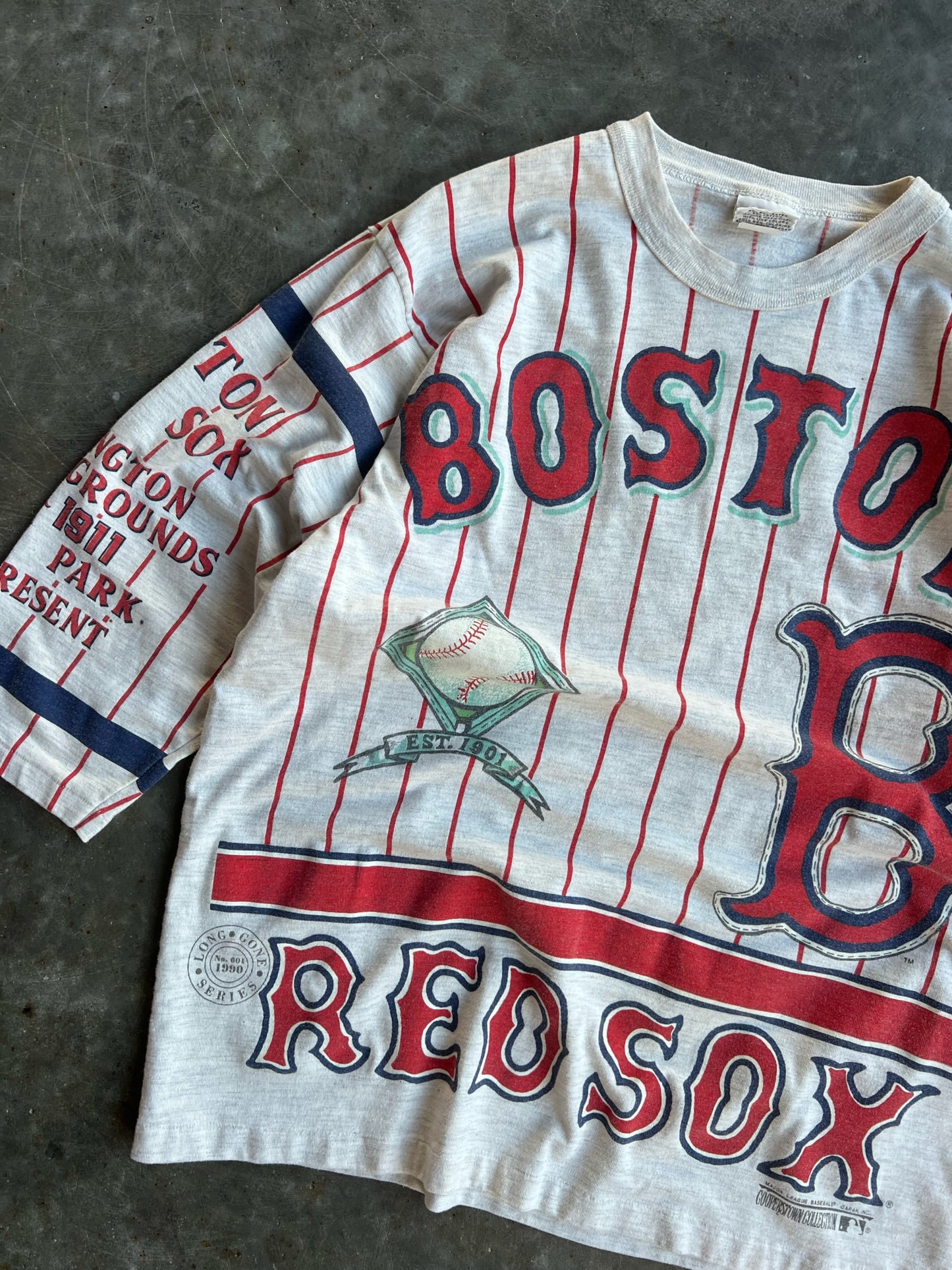 Vintage Single Stitch Boston Red Sox Long Gone Shirt - L