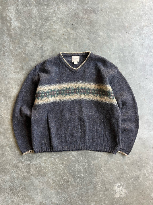 Vintage Stripe Pattern Woolrich Sweater - XL