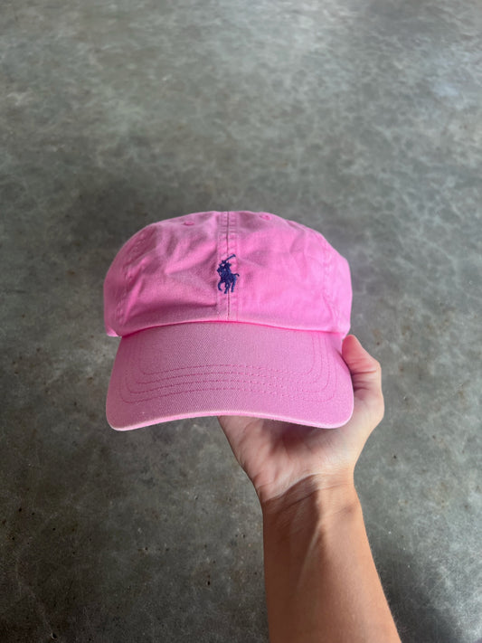 Vintage Pink Adjustable Polo Hat