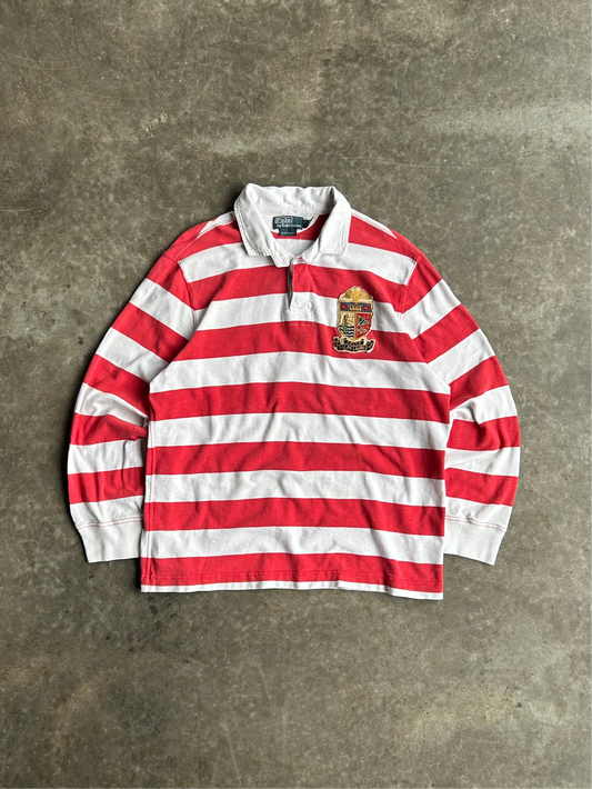 Vintage Ralph Lauren Red Rugby Polo - XL