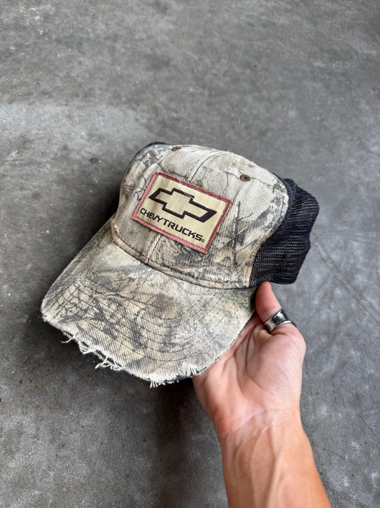Vintage Chevy Trucks Camo Trucker Snapback Hat