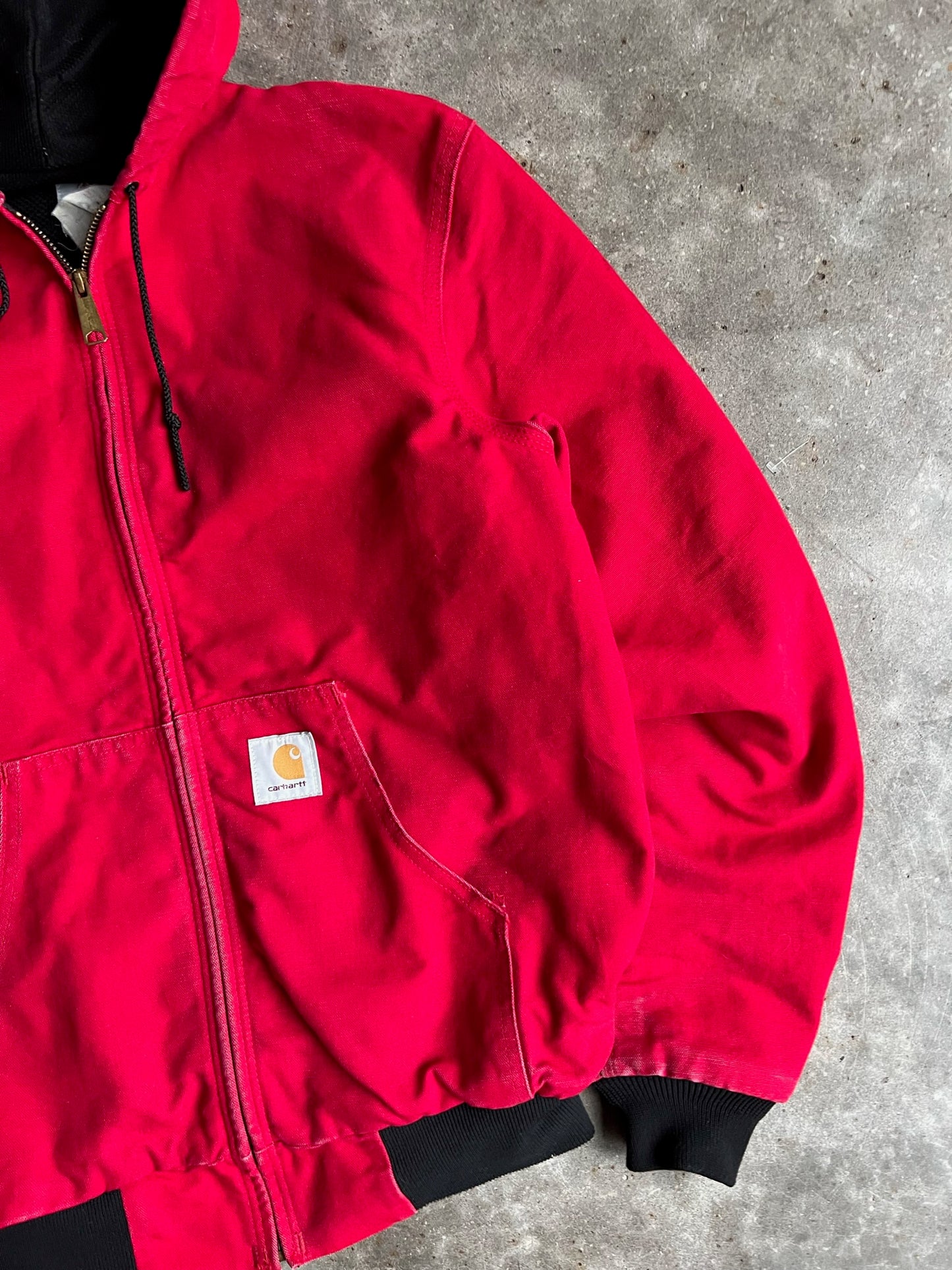 Vintage Hot Pink Hooded Carhartt Jacket - M