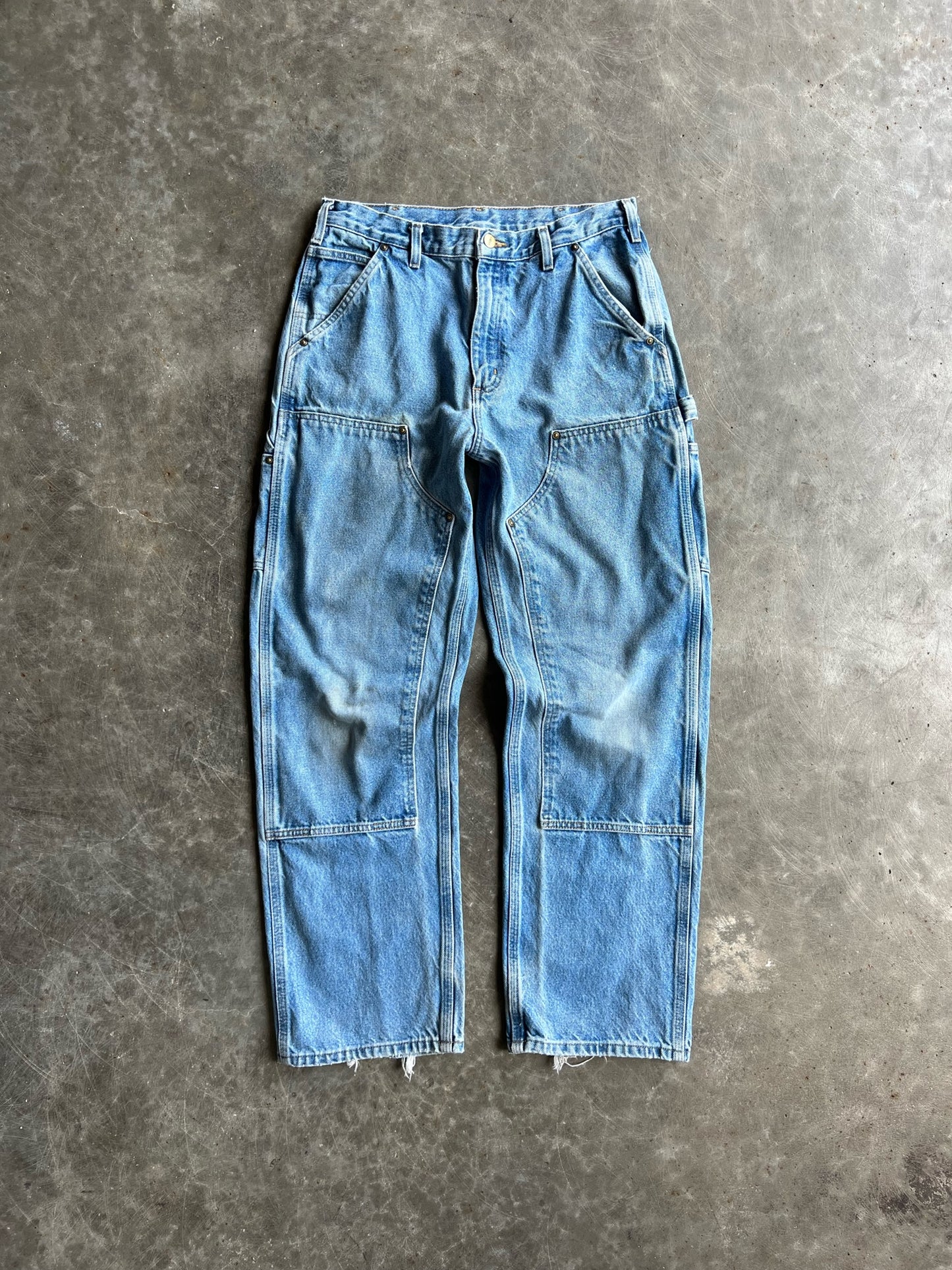 Vintage Medium Wash Carhartt Double Knee Pants - 32