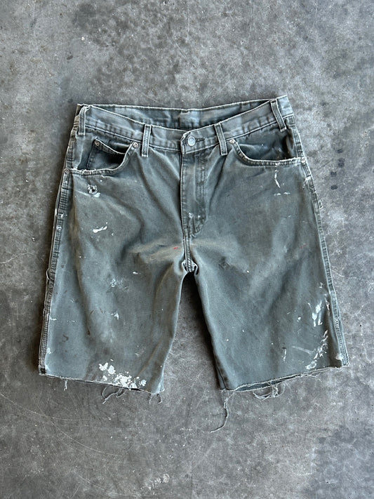 Vintage Green Dickies Distressed Carpenter Shorts - 31