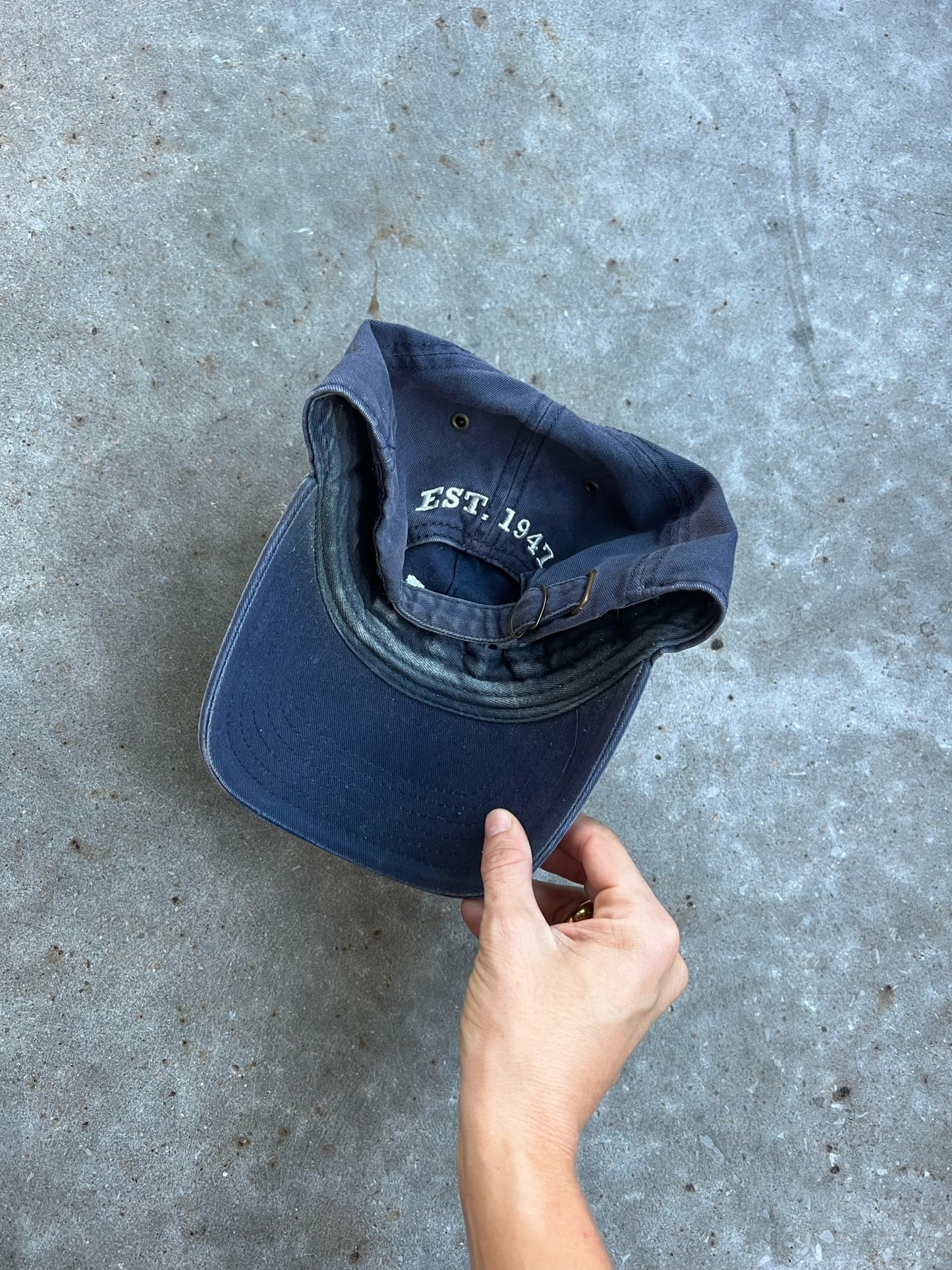 Vintage Navy Wrangler StrapBack Hat