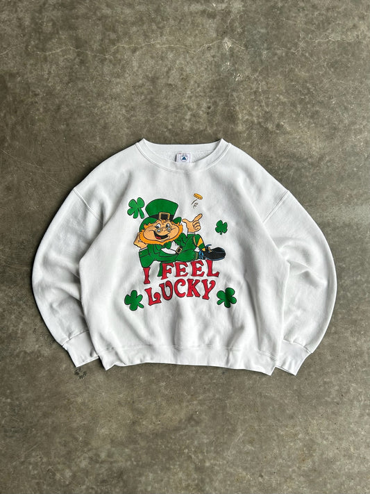 Vintage I Feel Lucky St. Patrick’s Crew- XL